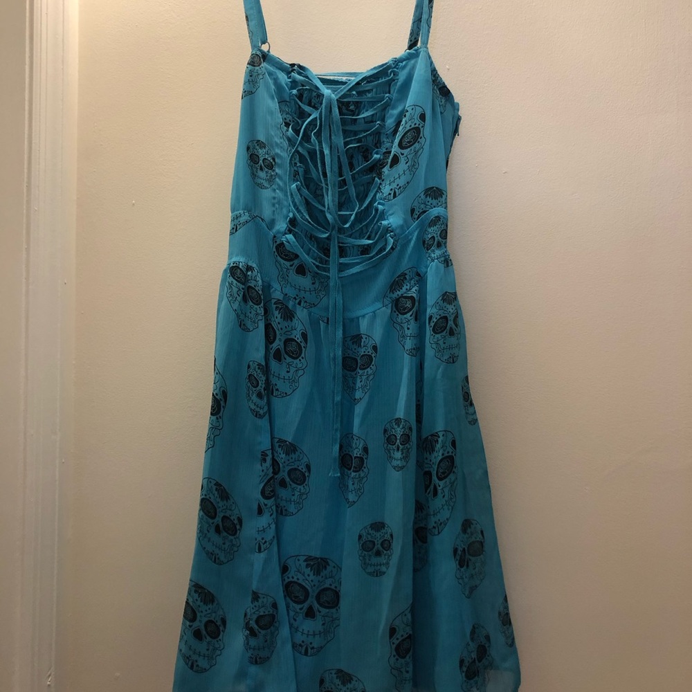 Royal Bones Sugar Skull Corset Dress